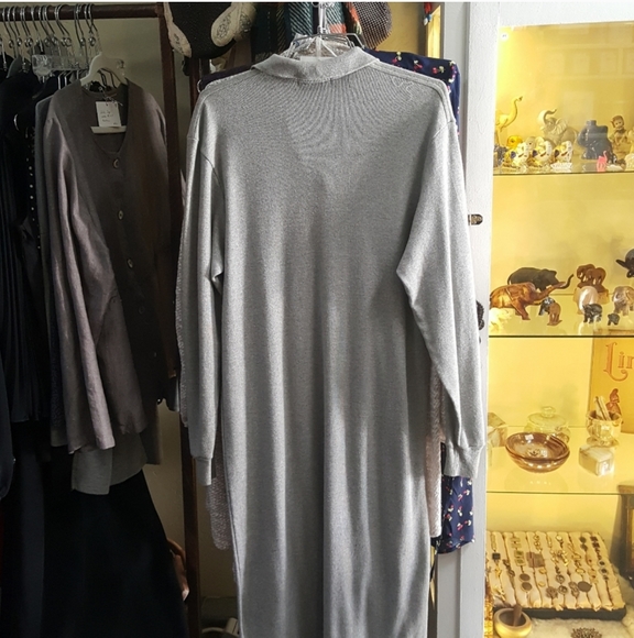 J. Crew made in USA Maxi Sweater Gray Dress - Picture 2 of 4